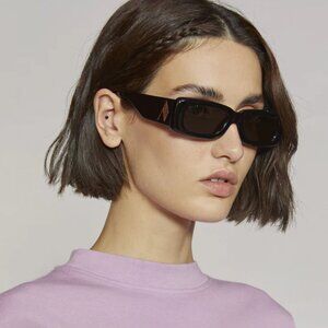 THE ATTICO MINI MARFA SUNGLASSES IN BLACK